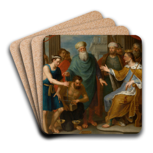 Joseph, Overseer of Egypt by Balthasar Beschey Art Drink Coaster set