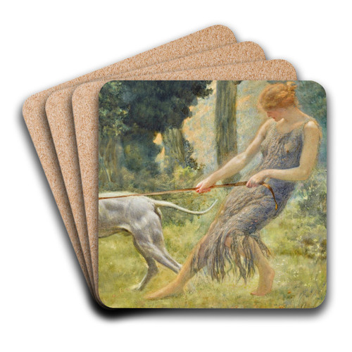 The Transformation Of Callisto by Edward Robert Hughes Art Drink Coaster set