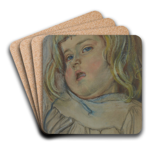 Head of Mietek by Stanisaw Wyspiaski Art Drink Coaster set