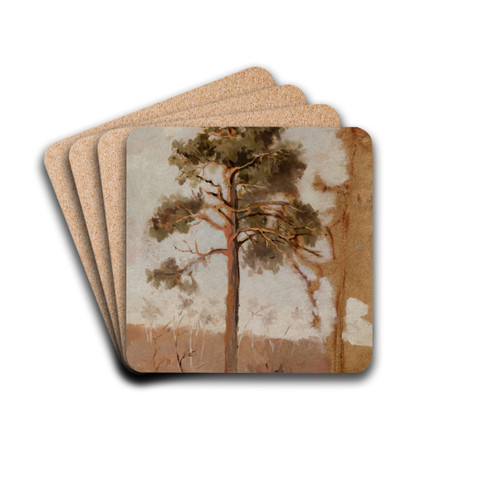 Pines at Poga by Leon Wyczkowski Drink Coasters - set of 4