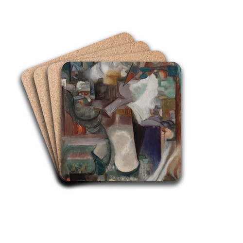 The Huntsman by Henri Victor Gabriel Le Fauconnier Drink Coasters - set of 4 The Huntsman by Henri Victor Gabriel Le Fauconnier Drink Coasters - set of 4