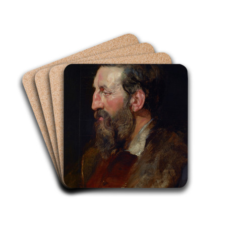 Portrait of aMan by Peter Paul Rubens Drink Coasters - set of 4