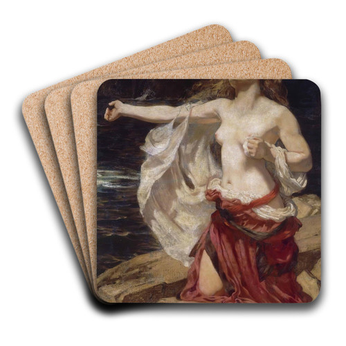 Ariadne by Herbert James Draper Art Drink Coaster set Ariadne by Herbert James Draper Art Drink Coaster set
