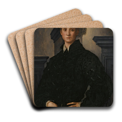 Portrait Of Cosimo I De Medici by Pontormo (Jacopo Carucci) Art Drink Coaster set