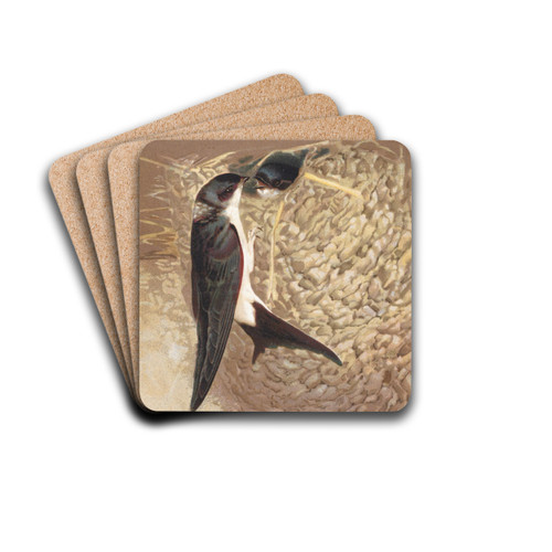 Hirondelle de Fentre by Lo-Paul Robert Drink Coasters - set of 4