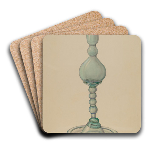 Candlestick by Janet Riza Art Drink Coaster set Candlestick by Janet Riza Art Drink Coaster set
