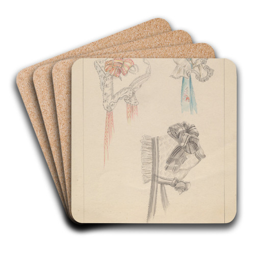 Caps by American 20th Century Art Drink Coaster set