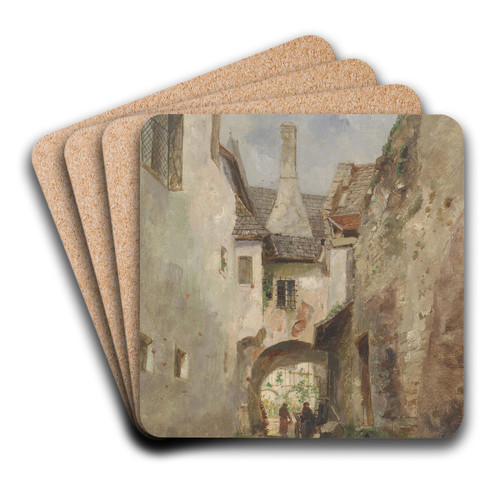 Gasse in der Wachau by Paul Unbereit Art Drink Coaster set