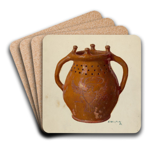 Jar by Eugene Shellady Art Drink Coaster set Jar by Eugene Shellady Art Drink Coaster set