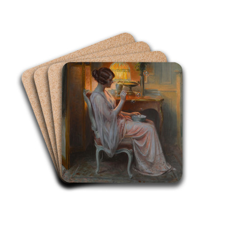 Les bulles de savon by Delphin Enjolras Drink Coasters - set of 4
