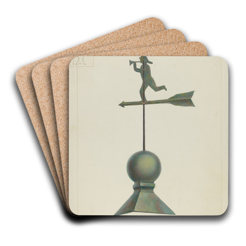Weather Vane by Gordon Saltar Art Drink Coaster set