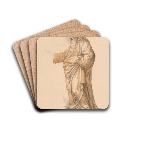 God de Vader: staand, naar links gewend by David Humbert de Superville Drink Coasters - set of 4