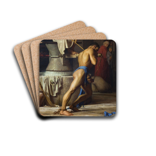 Samson and the Philistines by Carl Bloch Drink Coasters - set of 4