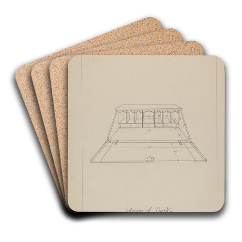 Desk by George Fairbanks Art Drink Coaster set