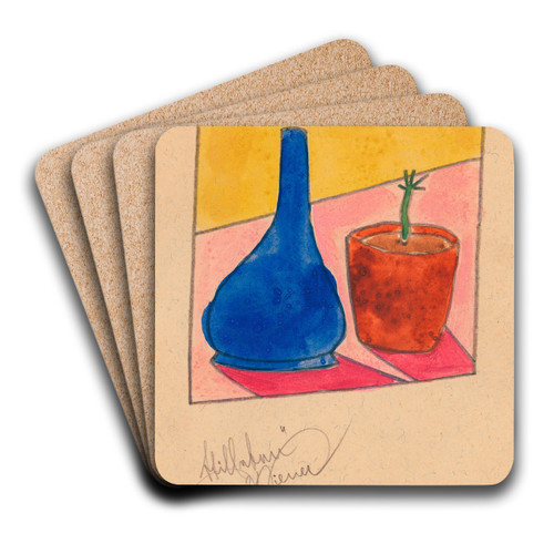 Stilleben II by Karl Wiener Art Drink Coaster set