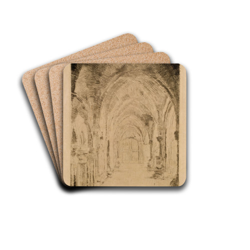 The Crypt by James Ensor Drink Coasters - set of 4