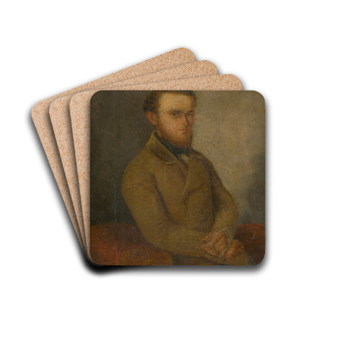 Portrait of Jn Gallay by Peter Michal Boh Drink Coasters - set of 4 Portrait of Jn Gallay by Peter Michal Boh Drink Coasters - set of 4