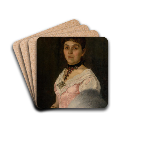 Portrait of Countess Mria Nyra Radvnska by Dominik Skuteck Drink Coasters - set of 4