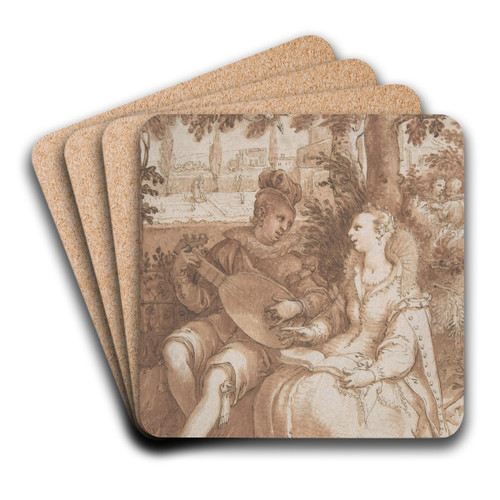 Spring by Hendrick Goltzius Art Drink Coaster set
