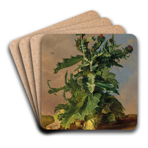 Thistles by Josef Schuster Art Drink Coaster set