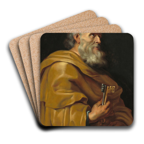 Saint Peter by Peter Paul Rubens Art Drink Coaster set
