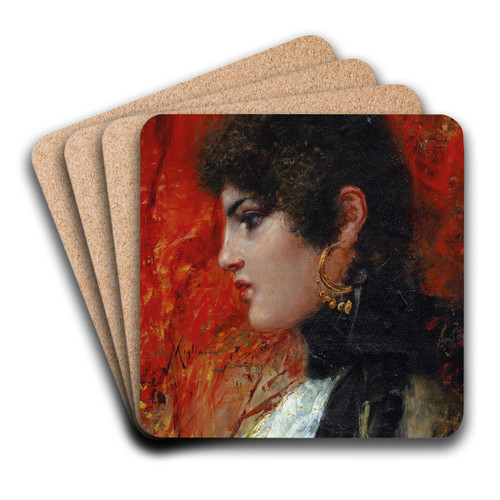 Carolina by Vincenzo Migliaro Art Drink Coaster set Carolina by Vincenzo Migliaro Art Drink Coaster set