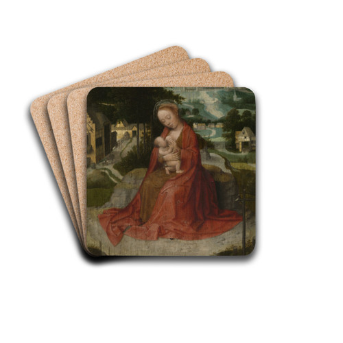The Rest on the Flight into Egypt by Adriaen Isenbrandt Drink Coasters - set of 4