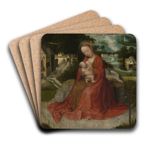 The Rest on the Flight into Egypt by Adriaen Isenbrandt Art Drink Coaster set