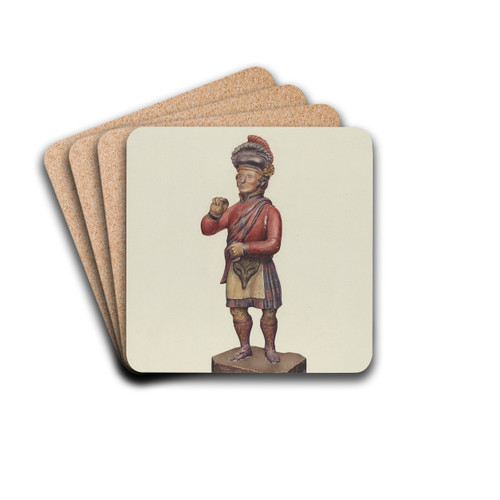 Tradesman's Sign by Beatrice DeKalb Drink Coasters - set of 4