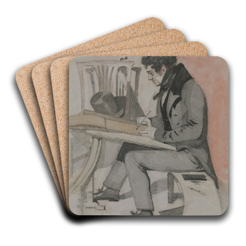 Henry Sass by Daniel Maclise Art Drink Coaster set Henry Sass by Daniel Maclise Art Drink Coaster set