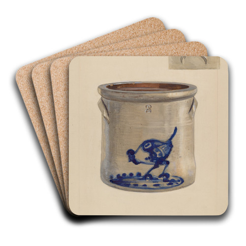 Crock by Charles Caseau Art Drink Coaster set