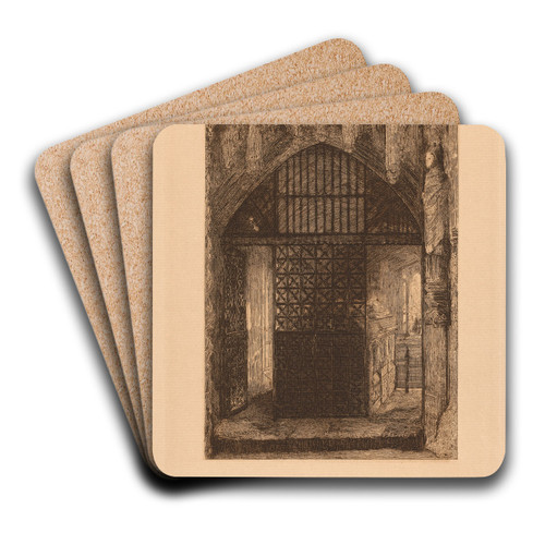 In Westminster Abbey by John William Inchbold Art Drink Coaster set