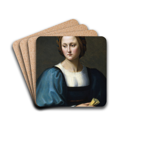 Lucrezia Sommaria by Ridolfo Ghirlandaio Drink Coasters - set of 4