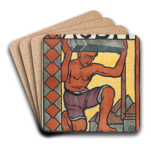 Asbit by Karol Zyndram Maszkowski Art Drink Coaster set