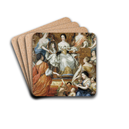 Allegori ver nkedrottning Hedvig Eleonoras frmyndarregering by David Klcker Ehrenstrahl Drink Coasters - set of 4