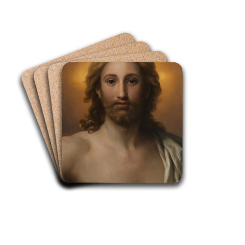 Salvator Mundi by Anton Raphael Mengs Drink Coasters - set of 4