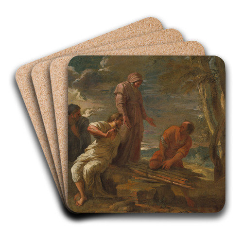 The Philosophers by Circle Of Salvator Rosa Art Drink Coaster set