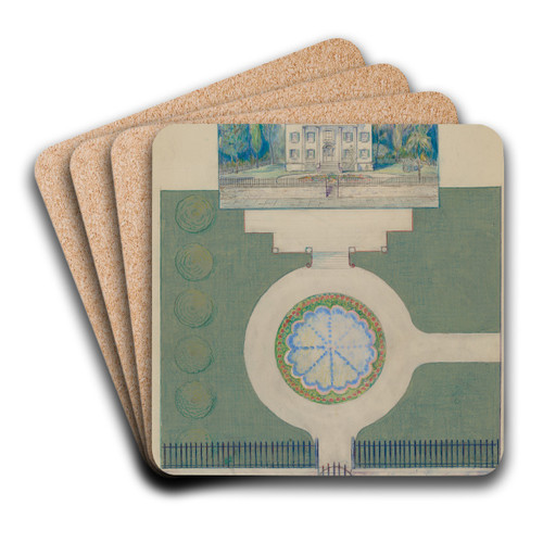 Coster House by Meyer Goldbaum Art Drink Coaster set