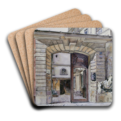 27, rue du Petit-Musc. Paris by Frdric Houbron Art Drink Coaster set 27, rue du Petit-Musc. Paris by Frdric Houbron Art Drink Coaster set