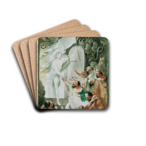 Christus in der Vorhlle by Joseph Winterhalder the younger Drink Coasters - set of 4