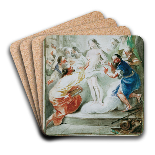 Der auferstandene Christus erscheint den Jngern by Joseph Winterhalder the younger Art Drink Coaster set