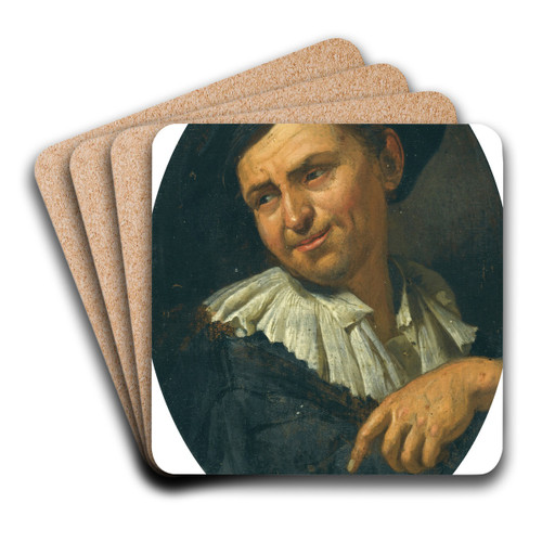 Portrait of a Man by Jacob Toorenvliet Art Drink Coaster set Portrait of a Man by Jacob Toorenvliet Art Drink Coaster set