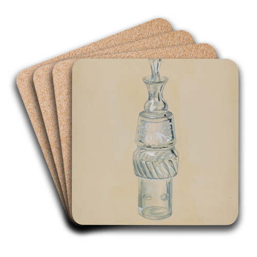 Caster Bottle by Ralph Atkinson Art Drink Coaster set