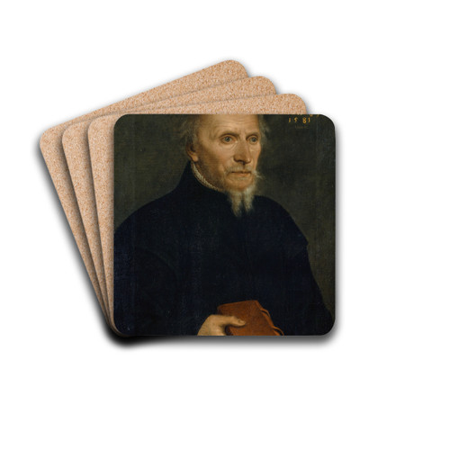 Portrait of Thomas Platter by Hans Bock the Elder Drink Coasters - set of 4