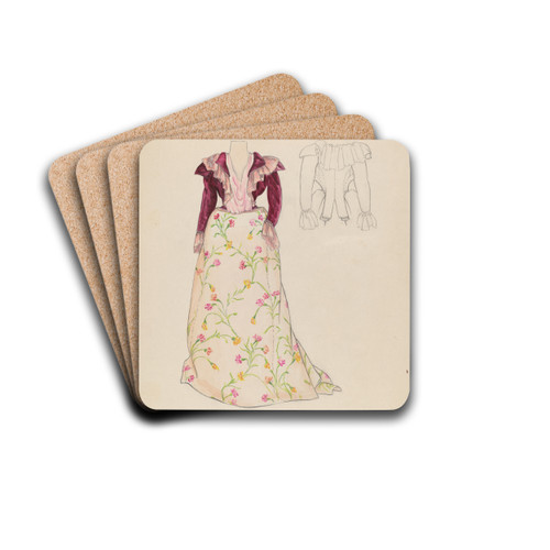 Dress by Jean Gordon Drink Coasters - set of 4