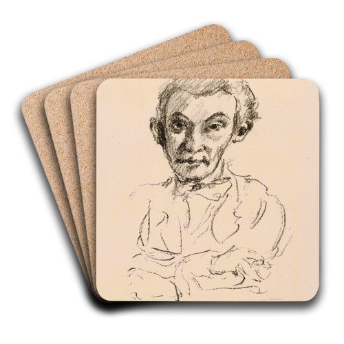 Erich Goerlitz by Lovis Corinth Art Drink Coaster set