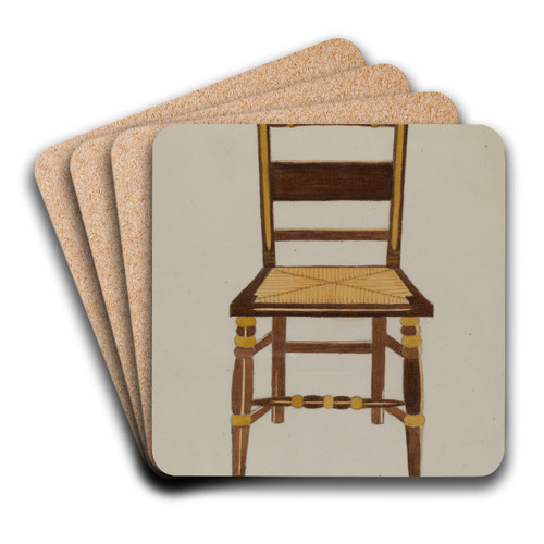 Chair by Genevieve Sherlock Art Drink Coaster set