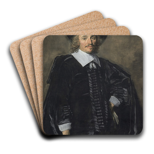 Portrait of a Gentleman by Frans Hals Art Drink Coaster set