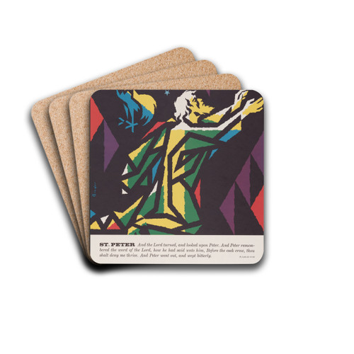 St. Peter by Joseph Binder Drink Coasters - set of 4 St. Peter by Joseph Binder Drink Coasters - set of 4