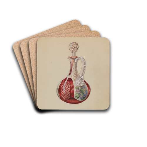 Vinegar Cruet by Robert Stewart Drink Coasters - set of 4 Vinegar Cruet by Robert Stewart Drink Coasters - set of 4